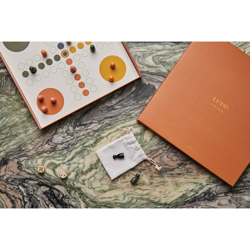 Stolní hra VINGA Ludo, hnědá Stolní hra VINGA Ludo, hnědá