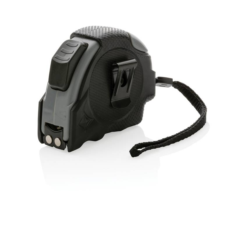 Svinovací metr Auto stop 5m/19mm z RCS recykl. plastu, černá Svinovací metr Auto stop 5m/19mm z RCS recykl. plastu, černá