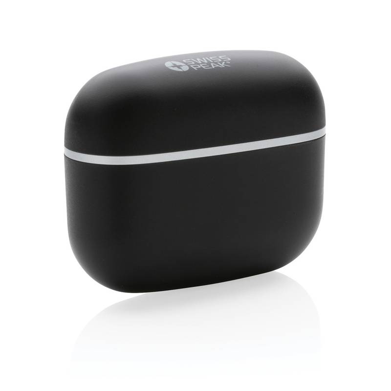 Swiss Peak TWS sluchátka 2.0 z RCS recyklovaného plastu, černá Swiss Peak TWS sluchátka 2.0 z RCS recyklovaného plastu, černá