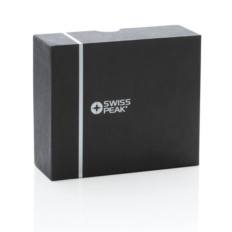 Swiss Peak TWS sluchátka 2.0 z RCS recyklovaného plastu, černá Swiss Peak TWS sluchátka 2.0 z RCS recyklovaného plastu, černá