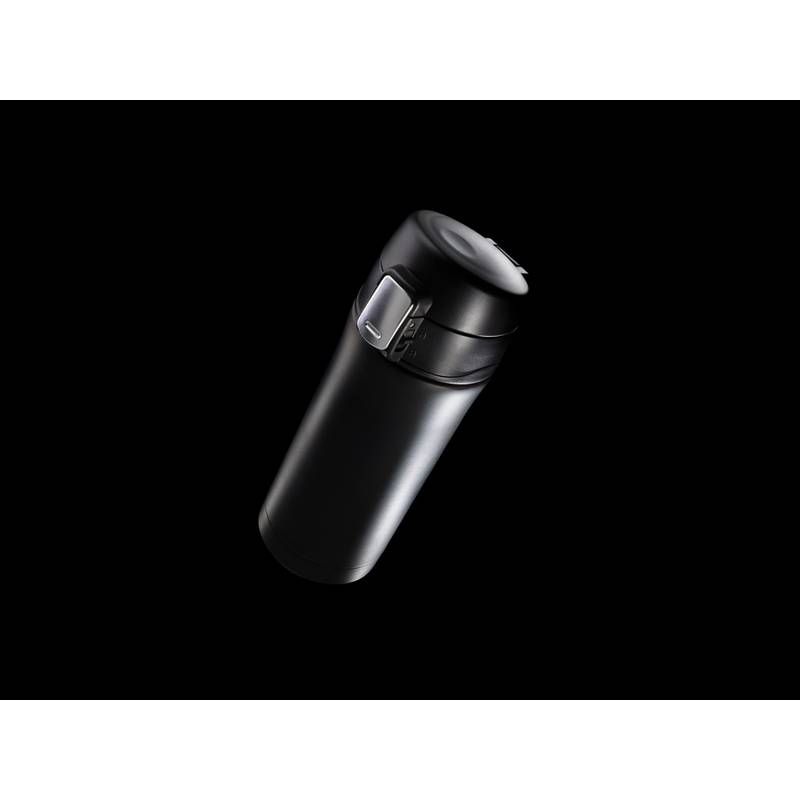 Termohrnek Easy lock z RCS recyklované oceli, černá Termohrnek Easy lock z RCS recyklované oceli, černá