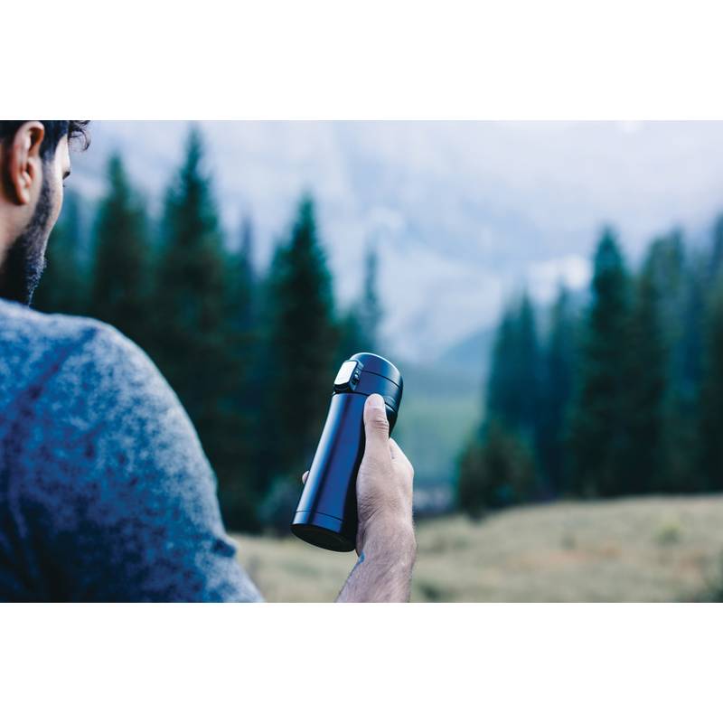 Termohrnek Easy lock z RCS recyklované oceli, černá Termohrnek Easy lock z RCS recyklované oceli, černá