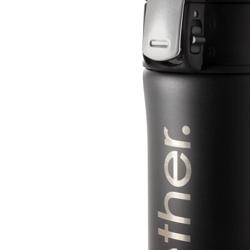 Termohrnek Easy lock z RCS recyklované oceli, černá Termohrnek Easy lock z RCS recyklované oceli, černá