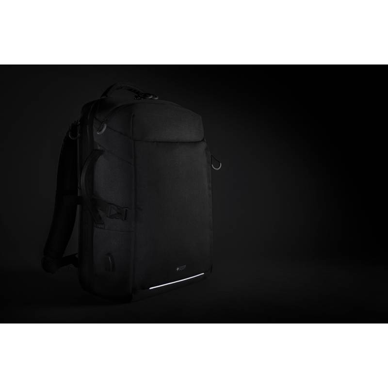 XXL cestovní batoh Swiss peak z RPET AWARE™, černá XXL cestovní batoh Swiss peak z RPET AWARE™, černá