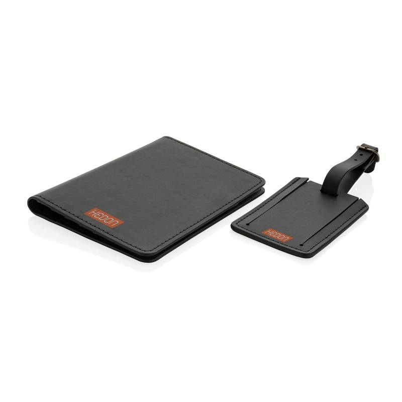 Cestovní dárková sada Swiss Peak z GRS recykl. PU, černá Cestovní dárková sada Swiss Peak z GRS recykl. PU, černá