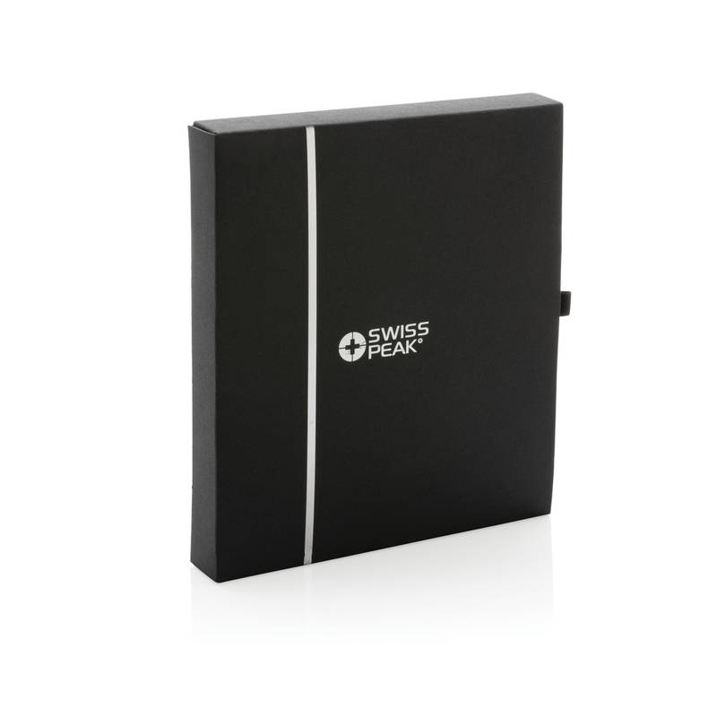 Cestovní dárková sada Swiss Peak z GRS recykl. PU, černá Cestovní dárková sada Swiss Peak z GRS recykl. PU, černá