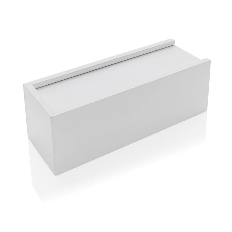 FSC® skládací věž z dřevěných kvádrů v krabičce, bílá FSC® skládací věž z dřevěných kvádrů v krabičce, bílá