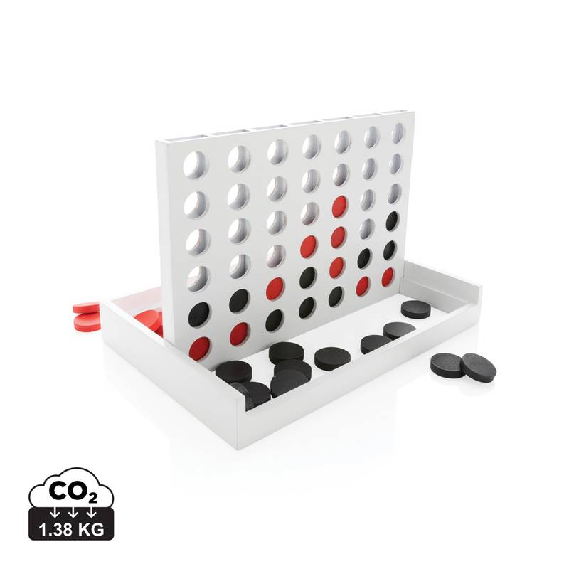 FSC® dřevěné piškvorky Connect four, biela FSC® dřevěné piškvorky Connect four, biela