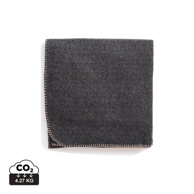 Deka z recyklovaných vlákien VINGA Bilton, sivá Deka z recyklovaných vlákien VINGA Bilton, sivá