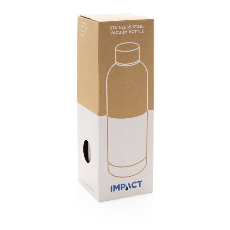 Nerezová dvoustěnná termo láhev Impact, 500ml, stříbrná Nerezová dvoustěnná termo láhev Impact, 500ml, stříbrná