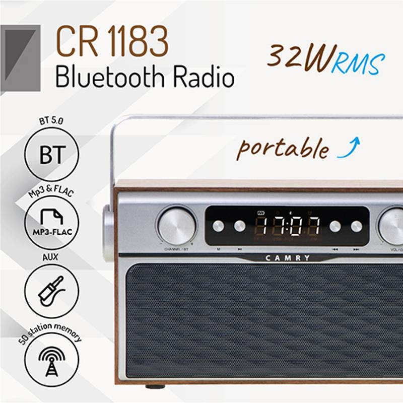 Bluetooth rádio, CAMRY CR1183 Bluetooth rádio, CAMRY CR1183