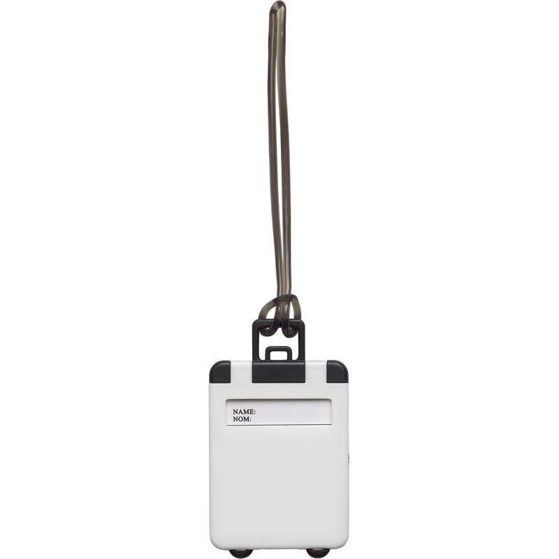 GONDOR plastová jmenovka na zavazadla, bílá GONDOR plastová jmenovka na zavazadla, bílá