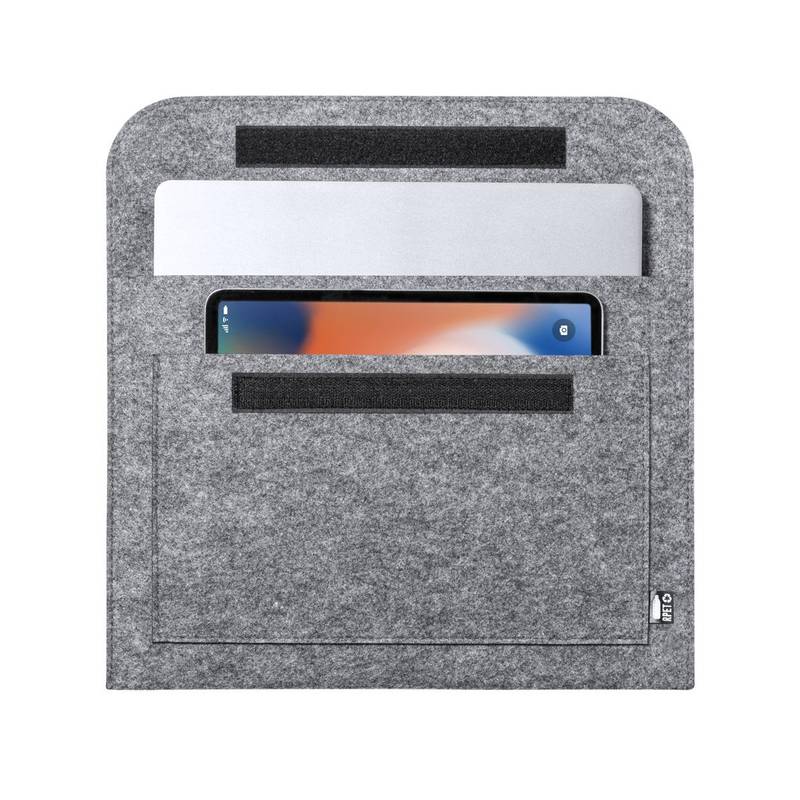 Novac RPET púzdro na laptop, sivá Novac RPET púzdro na laptop, sivá