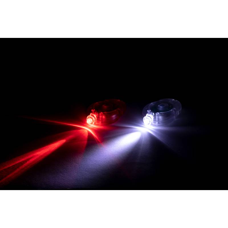 Bowel sada světel na kolo, bílá Bowel sada světel na kolo, bílá