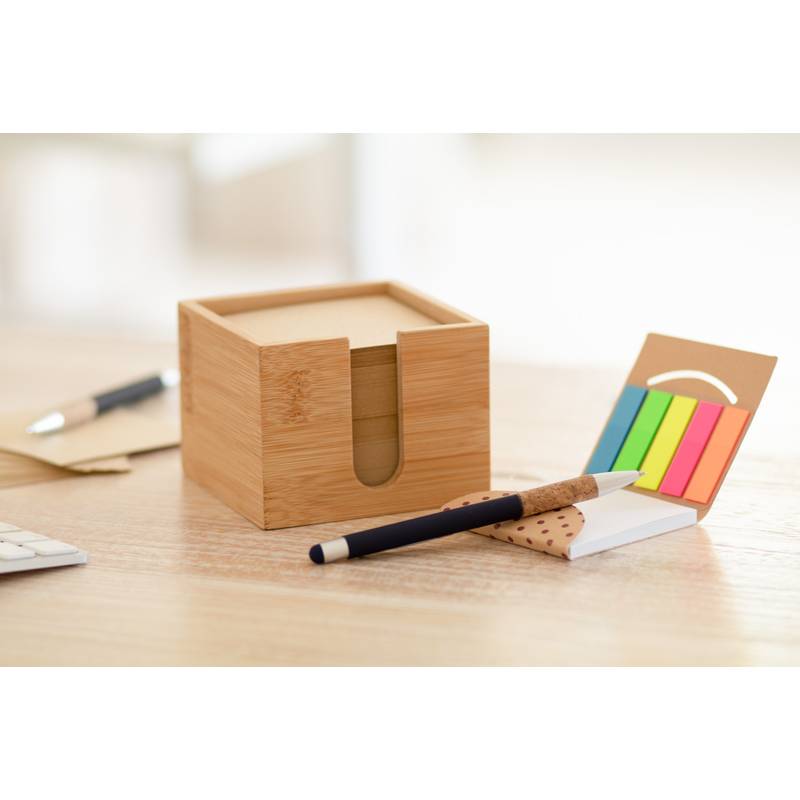 Sagano poznámková kostka, hnědá přírodní Sagano poznámková kostka, hnědá přírodní