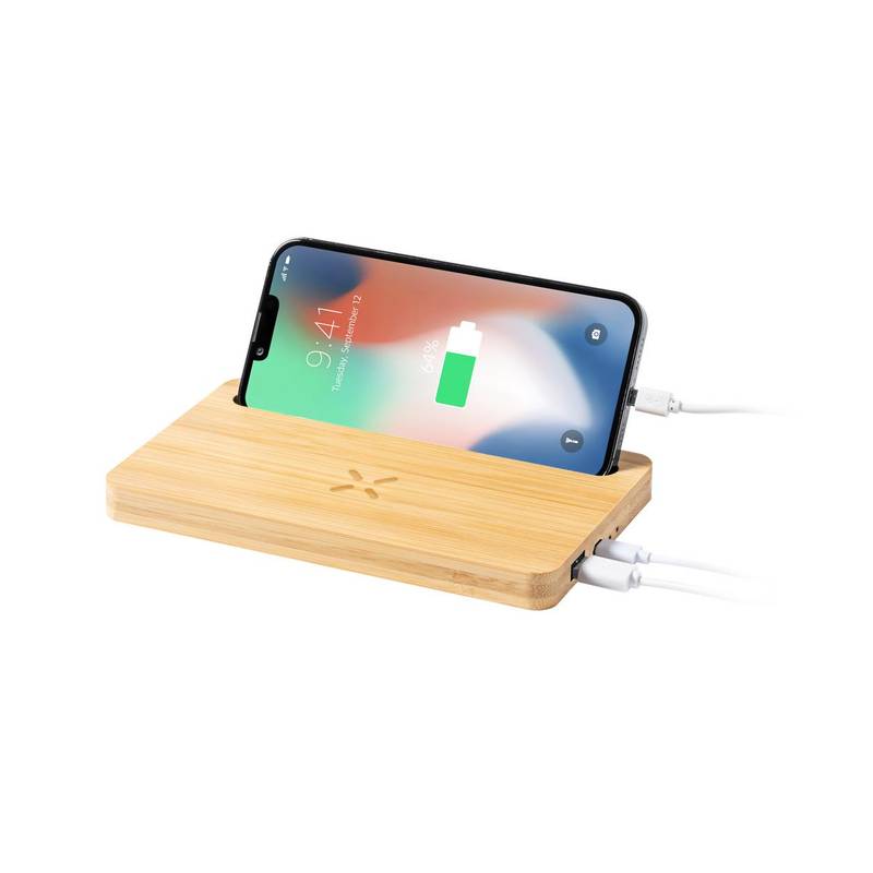 Loubron oganizér s bezdrôtovou nabíjačkou, hnedá prírodná Loubron oganizér s bezdrôtovou nabíjačkou, hnedá prírodná