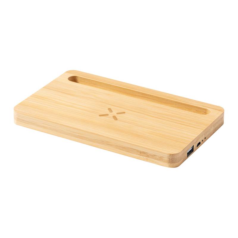 Loubron oganizér s bezdrôtovou nabíjačkou, hnedá prírodná Loubron oganizér s bezdrôtovou nabíjačkou, hnedá prírodná