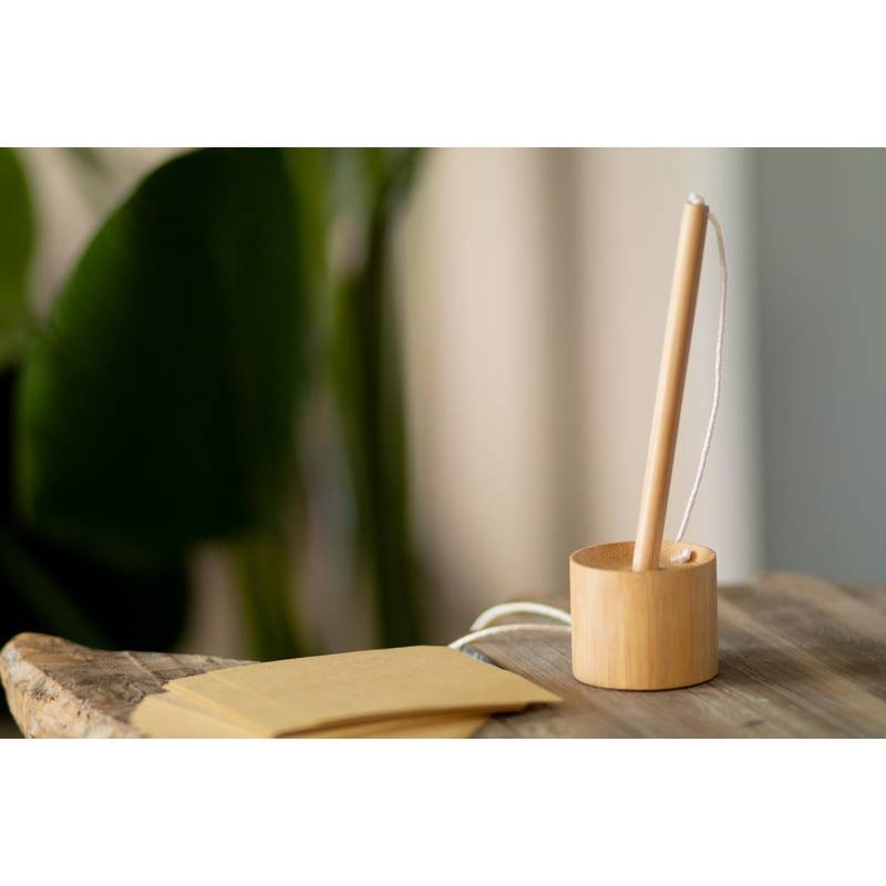 Reppoo pero na recepce, hnědá přírodní Reppoo pero na recepce, hnědá přírodní