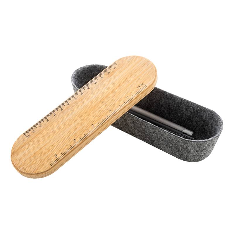 Glaston RPET pouzdro na pera, šedá Glaston RPET pouzdro na pera, šedá