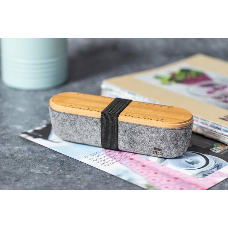 Glaston RPET pouzdro na pera, šedá Glaston RPET pouzdro na pera, šedá