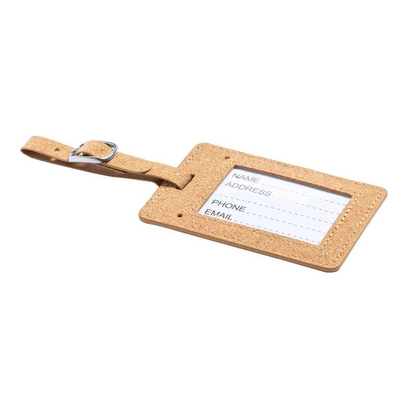 Dastin visačka na kufr, hnědá přírodní Dastin visačka na kufr, hnědá přírodní