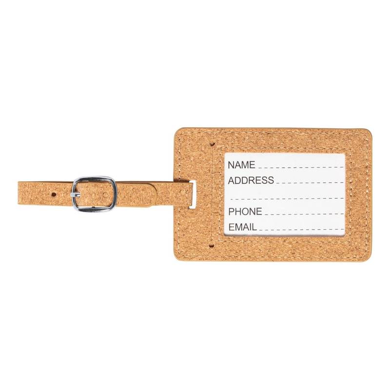 Dastin visačka na kufr, hnědá přírodní Dastin visačka na kufr, hnědá přírodní