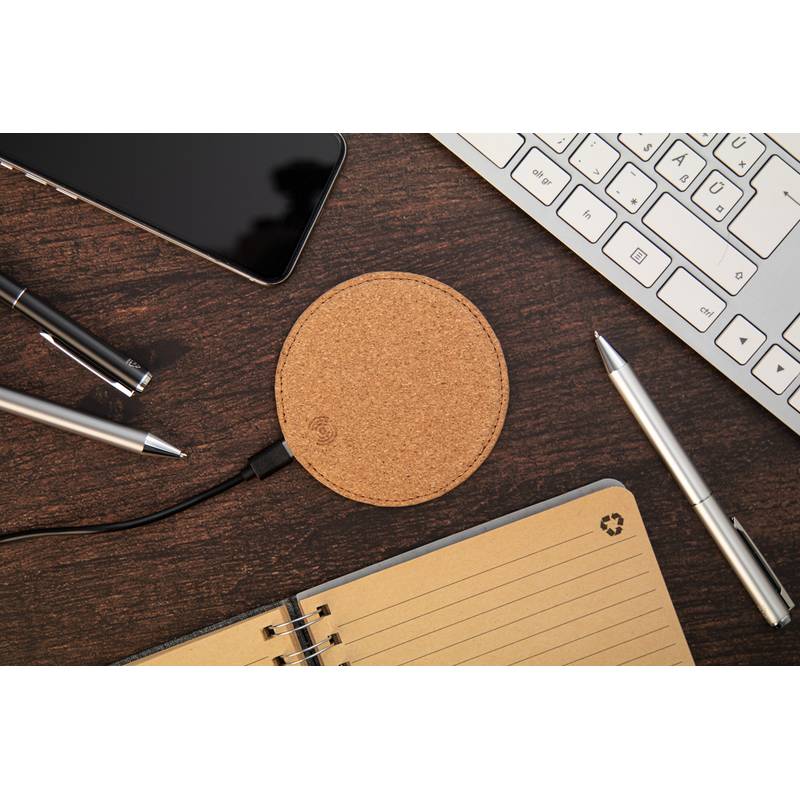 Querox bezdrôtová nabíjačka, hnedá prírodná Querox bezdrôtová nabíjačka, hnedá prírodná