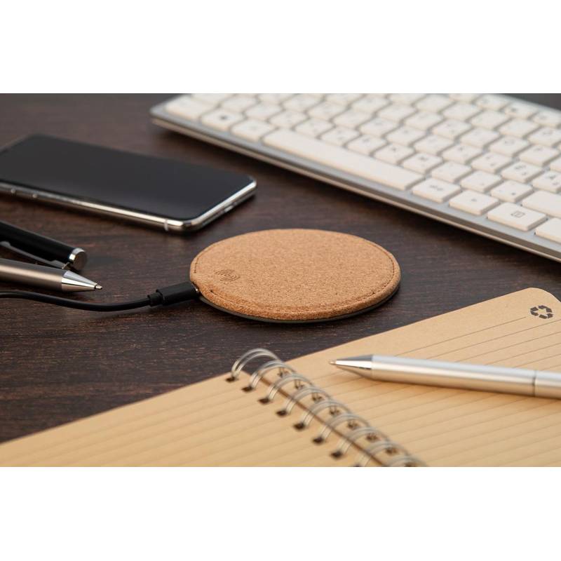 Querox bezdrôtová nabíjačka, hnedá prírodná Querox bezdrôtová nabíjačka, hnedá prírodná