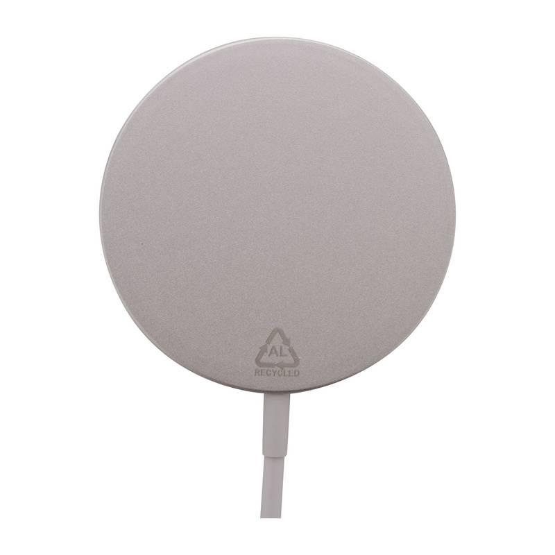 RaluMag magnetická bezdrôtová nabíjačka, sivá strieborná RaluMag magnetická bezdrôtová nabíjačka, sivá strieborná