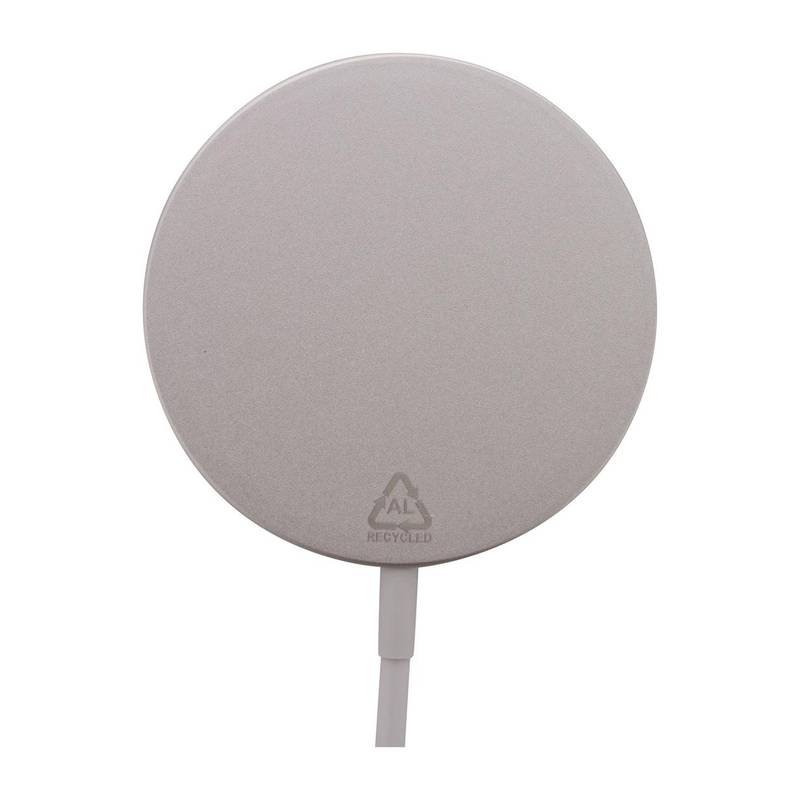 RaluMag magnetická bezdrôtová nabíjačka, sivá strieborná RaluMag magnetická bezdrôtová nabíjačka, sivá strieborná
