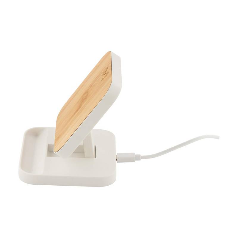 Rabso bezdrátová nabíječka se stojanem na mobil, bílá Rabso bezdrátová nabíječka se stojanem na mobil, bílá