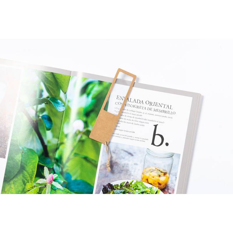 Kigan záložka do knihy s lupou, hnedá prírodná Kigan záložka do knihy s lupou, hnedá prírodná