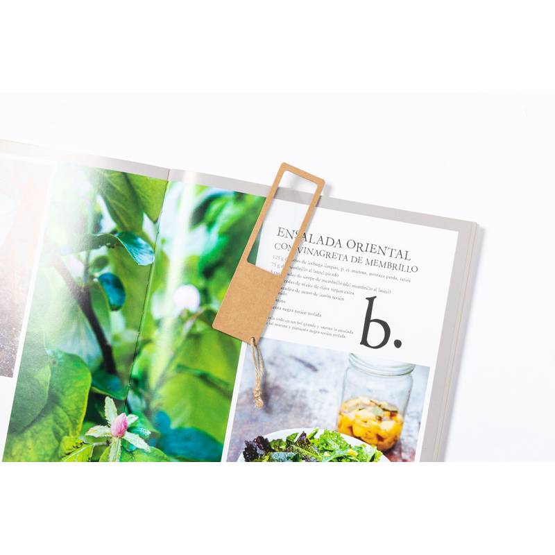 Kigan záložka do knihy s lupou, hnedá prírodná Kigan záložka do knihy s lupou, hnedá prírodná