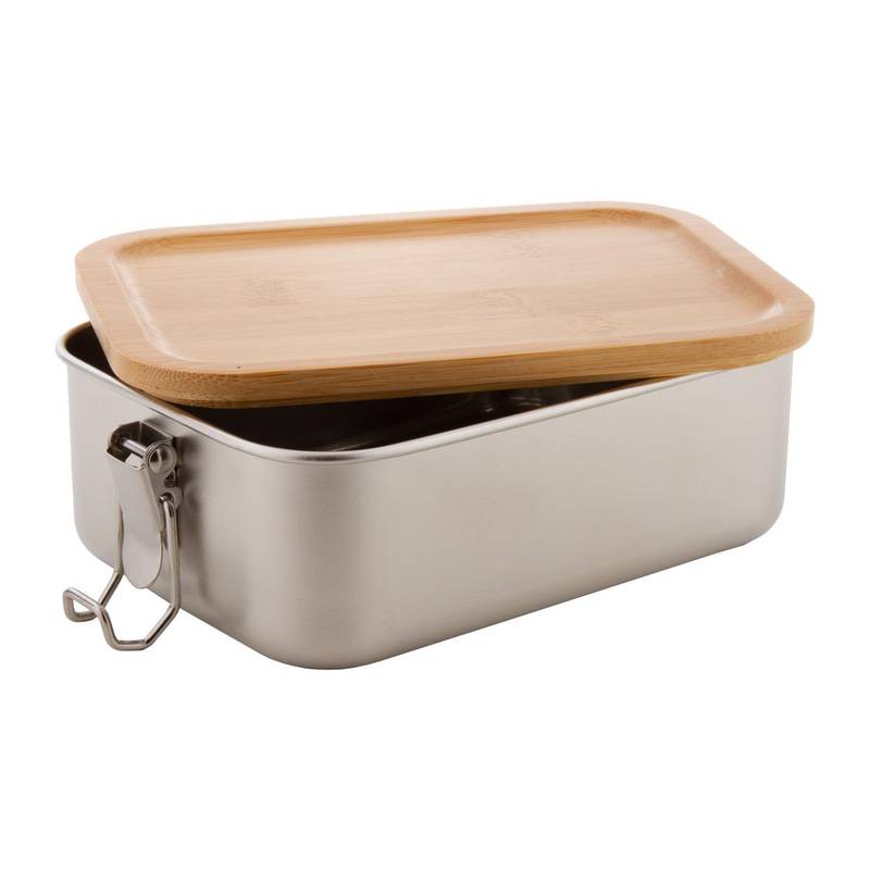 Bambento box na jídlo, šedá stříbrná Bambento box na jídlo, šedá stříbrná