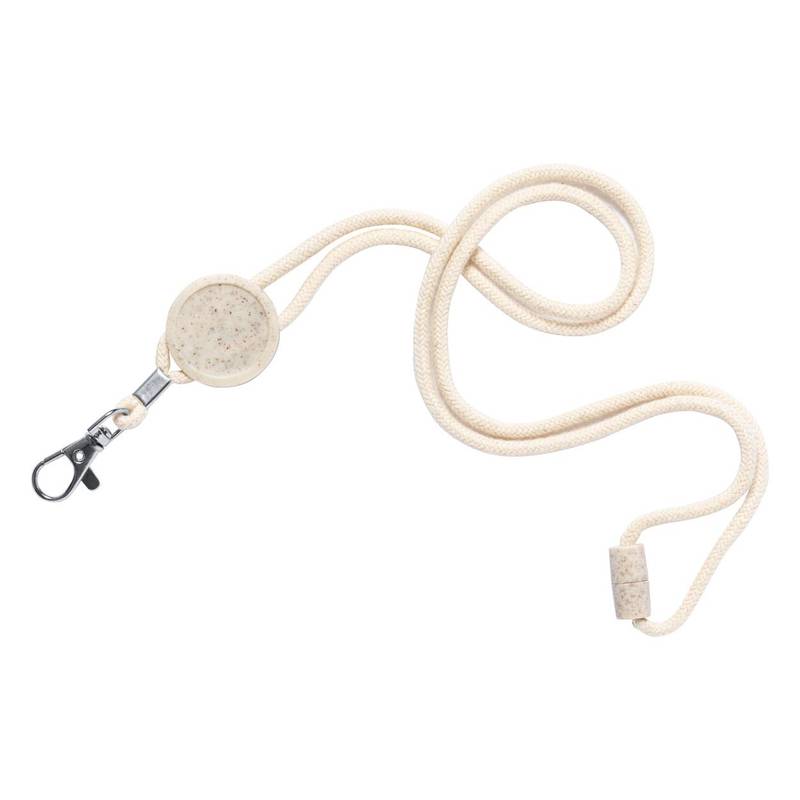 Denain lanyard, hnědá přírodní Denain lanyard, hnědá přírodní