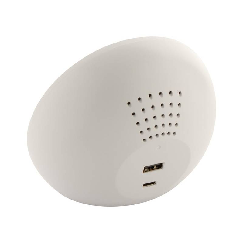 Rabolarm bezdrátová nabíječka s budíkem, bílá Rabolarm bezdrátová nabíječka s budíkem, bílá