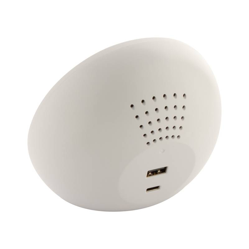 Rabolarm bezdrátová nabíječka s budíkem, bílá Rabolarm bezdrátová nabíječka s budíkem, bílá