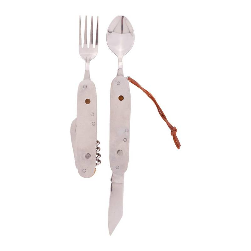 Xander kapesní nůž s příborem, hnědá přírodní Xander kapesní nůž s příborem, hnědá přírodní