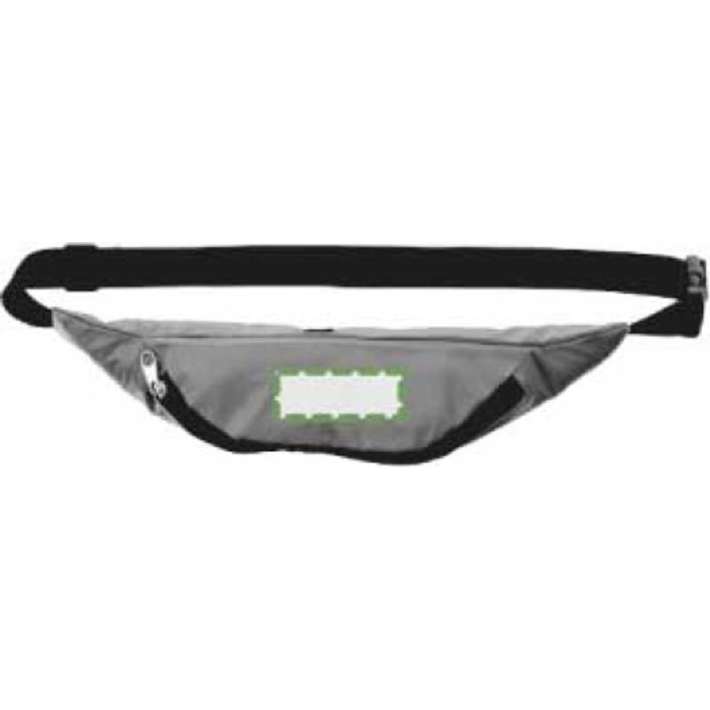 Polyesterová reflexní ledvinka Jocelyn, šedá stříbrná Polyesterová reflexní ledvinka Jocelyn, šedá stříbrná