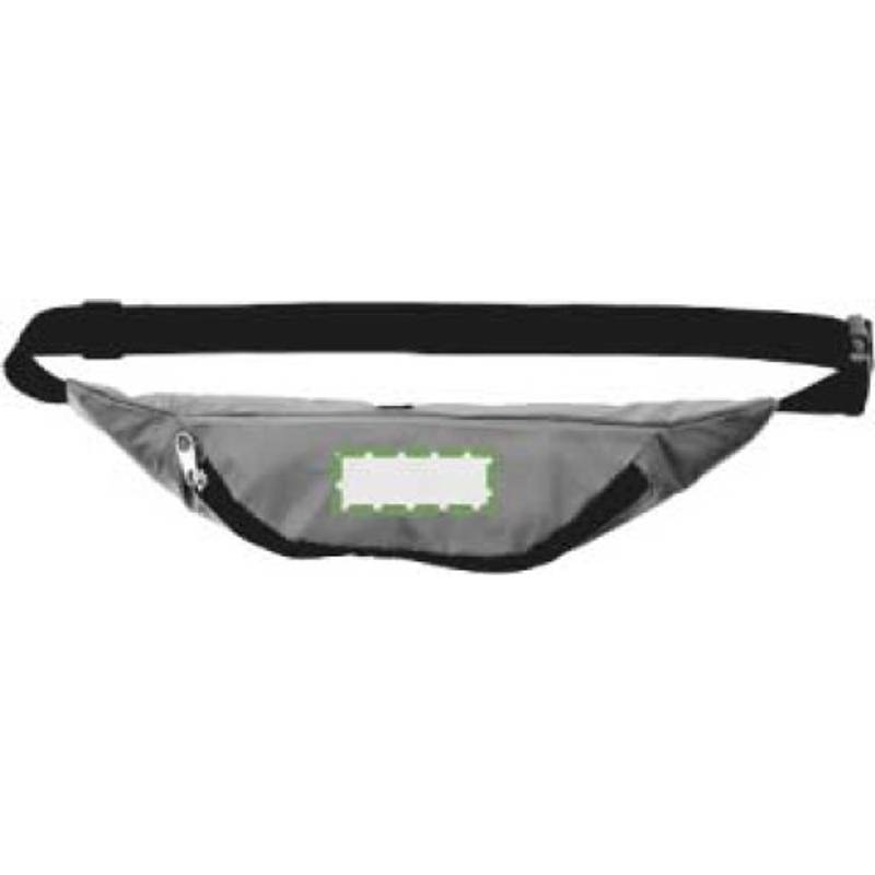 Polyesterová reflexní ledvinka Jocelyn, šedá stříbrná Polyesterová reflexní ledvinka Jocelyn, šedá stříbrná