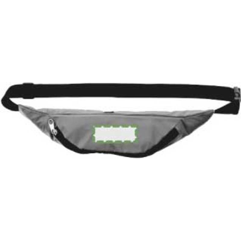 Polyesterová reflexní ledvinka Jocelyn, šedá stříbrná Polyesterová reflexní ledvinka Jocelyn, šedá stříbrná