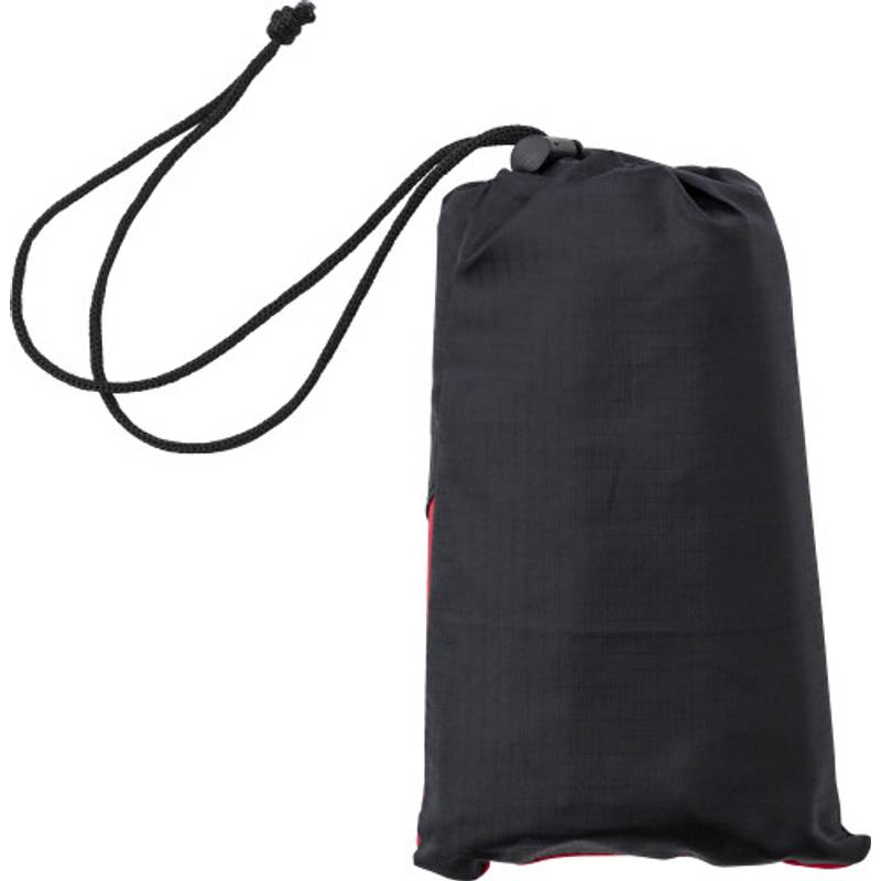 Polyesterová skládací deka Amal, černá Polyesterová skládací deka Amal, černá