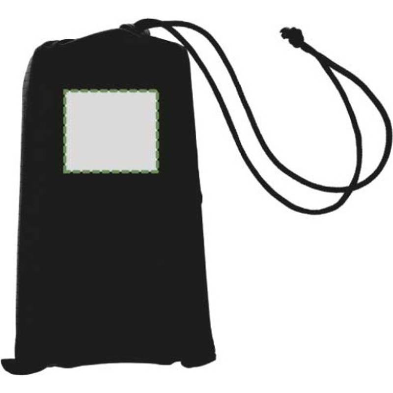 Polyesterová skládací deka Amal, černá Polyesterová skládací deka Amal, černá