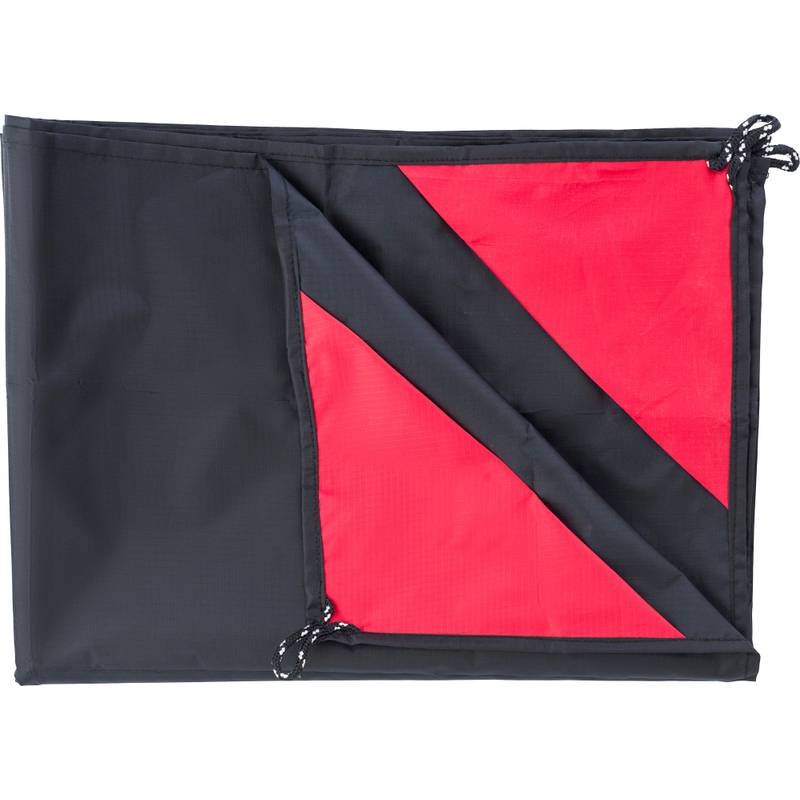 Polyesterová skládací deka Amal, černá Polyesterová skládací deka Amal, černá