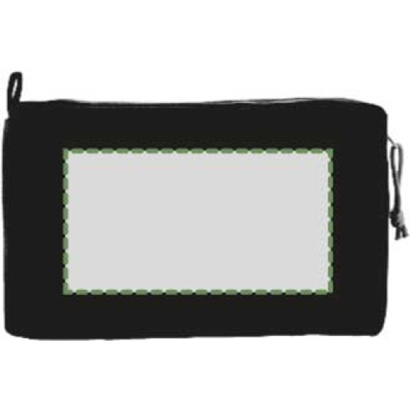 RPET toaletná taštička Natasha, čierna RPET toaletná taštička Natasha, čierna