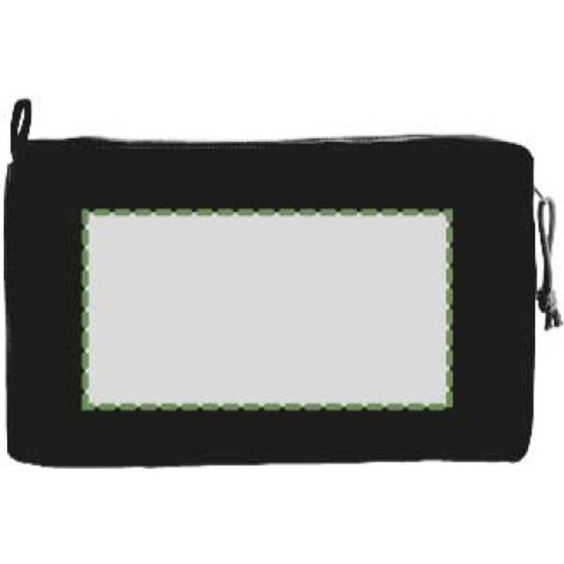 RPET toaletná taštička Natasha, čierna RPET toaletná taštička Natasha, čierna