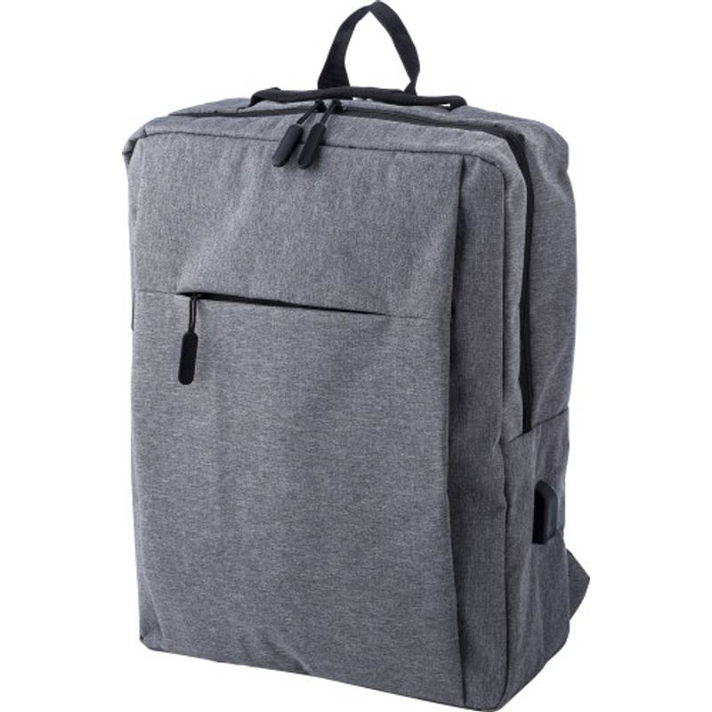 Polyesterový (600D) batoh Carlito, čierna Polyesterový (600D) batoh Carlito, čierna