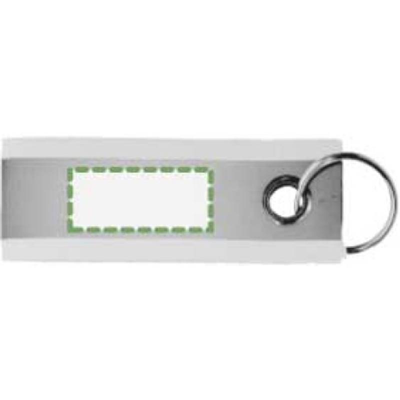 Polyesterová reflexní klíčenka Aliyah, žlutá Polyesterová reflexní klíčenka Aliyah, žlutá