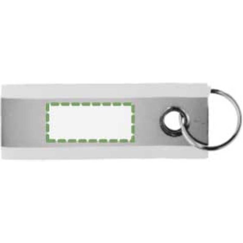 Polyesterová reflexní klíčenka Aliyah, žlutá Polyesterová reflexní klíčenka Aliyah, žlutá