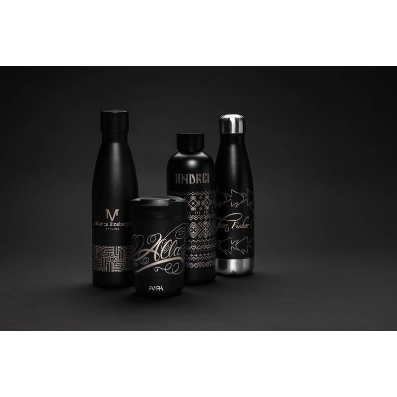 Termohrnek Avira Alya 300ml z RCS recyklované oceli, černá Termohrnek Avira Alya 300ml z RCS recyklované oceli, černá